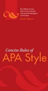 Cover: Concise Rules of APA Style